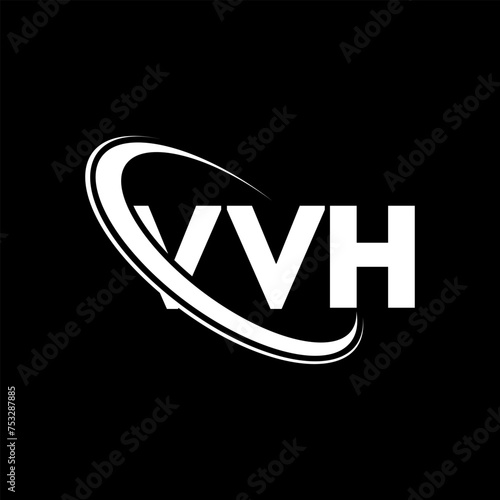 VVH logo. VVH letter. VVH letter logo design. Initials VVH logo linked with circle and uppercase monogram logo. VVH typography for technology, business and real estate brand.