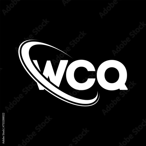 WCQ logo. WCQ letter. WCQ letter logo design. Intitials WCQ logo linked with circle and uppercase monogram logo. WCQ typography for technology, business and real estate brand. photo