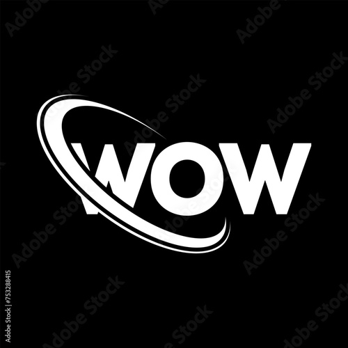 WOW logo. WOW letter. WOW letter logo design. Initials WOW logo linked with circle and uppercase monogram logo. WOW typography for technology, business and real estate brand.