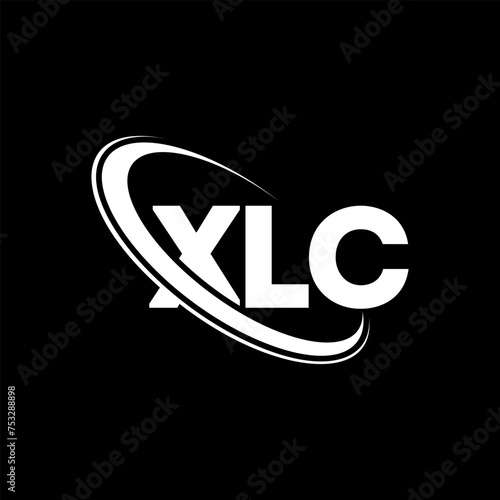 XLC logo. XLC letter. XLC letter logo design. Initials XLC logo linked with circle and uppercase monogram logo. XLC typography for technology, business and real estate brand. photo