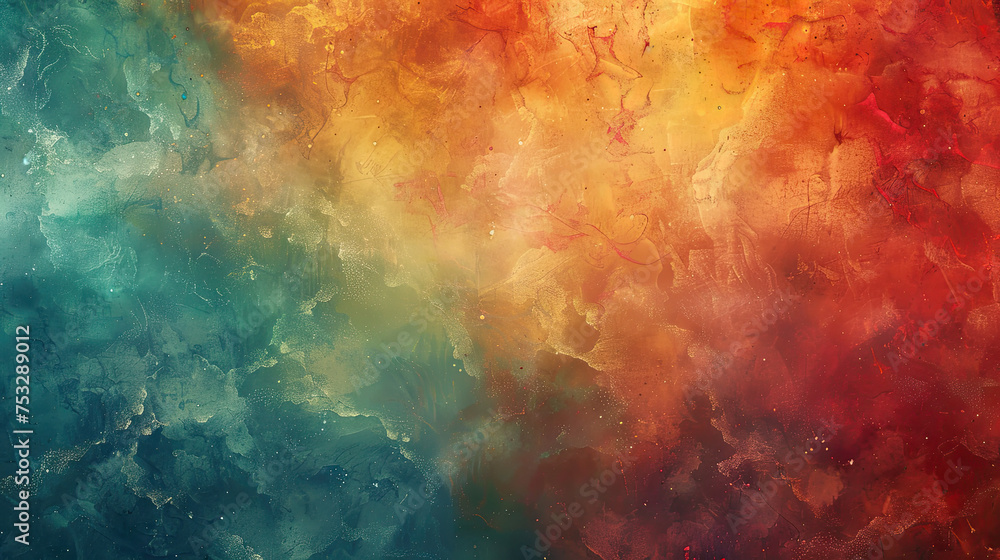 Fototapeta premium Metallic background texture, rust texture wall rainbow