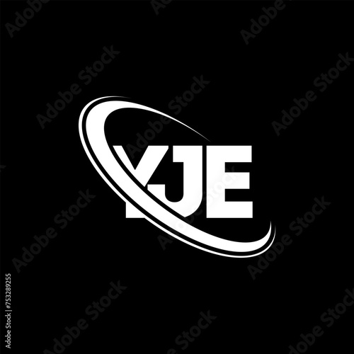 YJE logo. YJE letter. YJE letter logo design. Initials YJE logo linked with circle and uppercase monogram logo. YJE typography for technology, business and real estate brand. photo