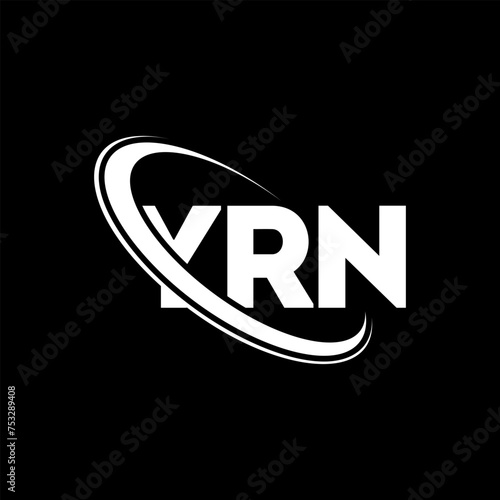 YRN logo. YRN letter. YRN letter logo design. Initials YRN logo linked with circle and uppercase monogram logo. YRN typography for technology, business and real estate brand.
