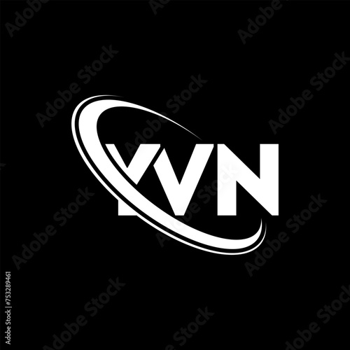 YVN logo. YVN letter. YVN letter logo design. Initials YVN logo linked with circle and uppercase monogram logo. YVN typography for technology, business and real estate brand.