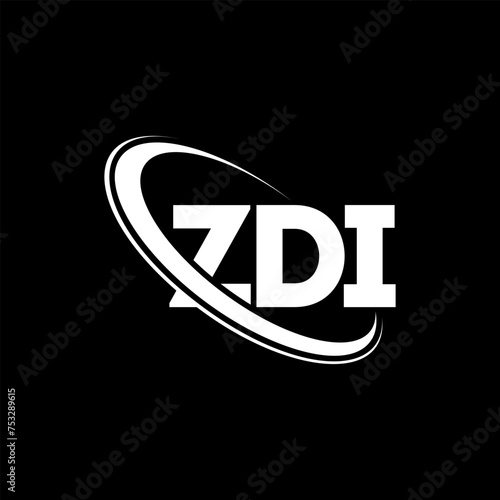 ZDI logo. ZDI letter. ZDI letter logo design. Initials ZDI logo linked with circle and uppercase monogram logo. ZDI typography for technology, business and real estate brand.