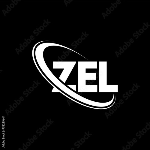 ZEL logo. ZEL letter. ZEL letter logo design. Initials ZEL logo linked with circle and uppercase monogram logo. ZEL typography for technology, business and real estate brand. photo