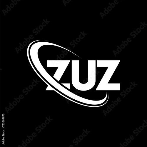ZUZ logo. ZUZ letter. ZUZ letter logo design. Initials ZUZ logo linked with circle and uppercase monogram logo. ZUZ typography for technology, business and real estate brand.