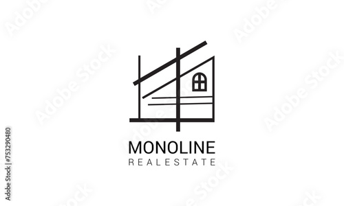 A bold and dynamic logo featuring abstract geometric shapes, symbolizing innovation and progress in the real estate industry.
