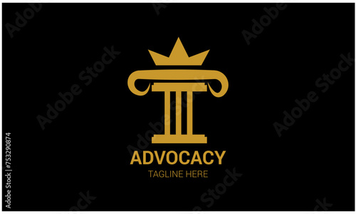 A powerful logo featuring the scales of justice balanced perfectly, symbolizing fairness and equality under the law.