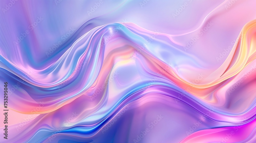 Fototapeta premium abstract background with neon waves