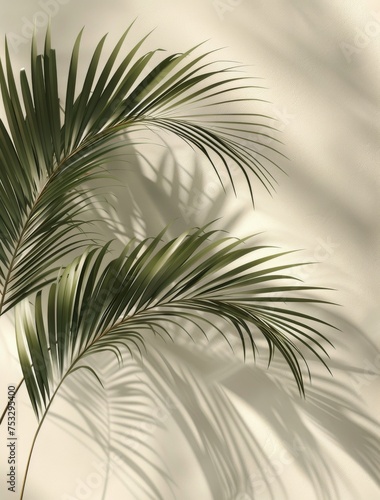 Palm Tree Shadow on Wall