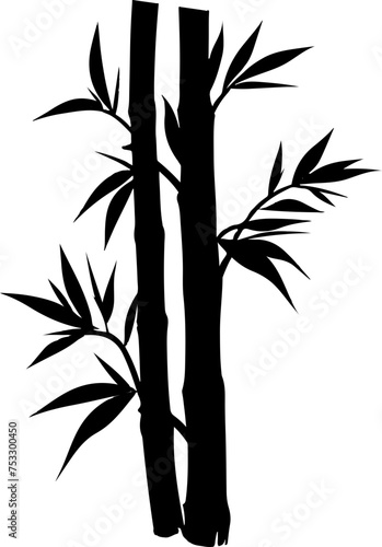 bamboo vector illustration isolated on white background.  