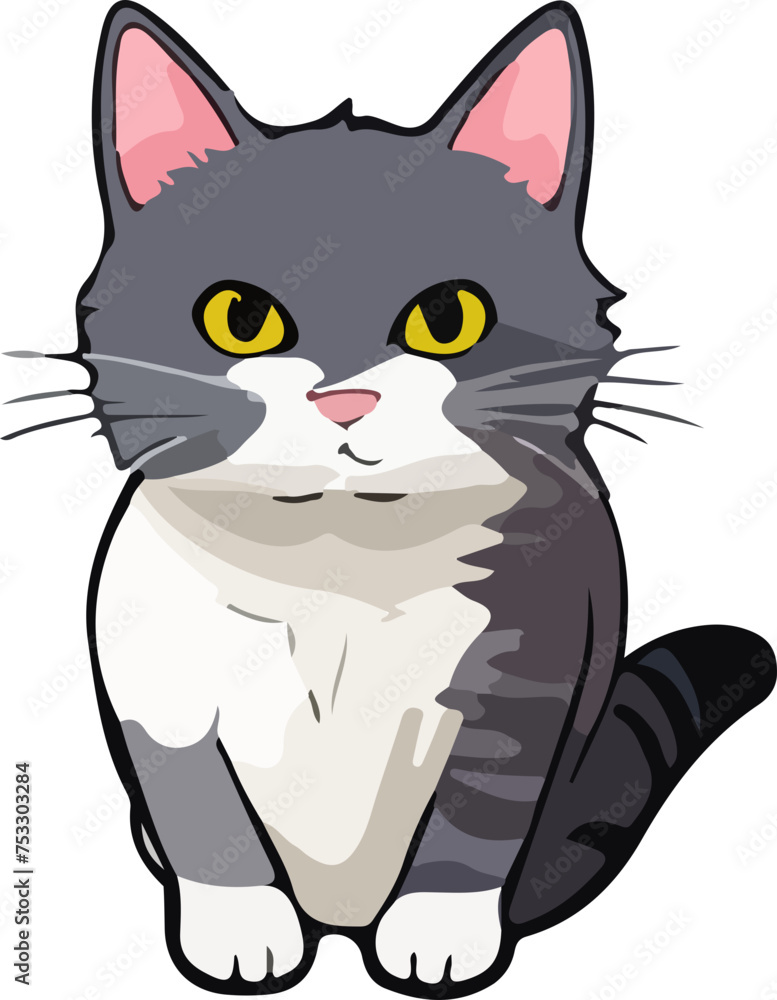 cat vector design illustration isolated on transparent background cat vector design illustration isolated on transparent background