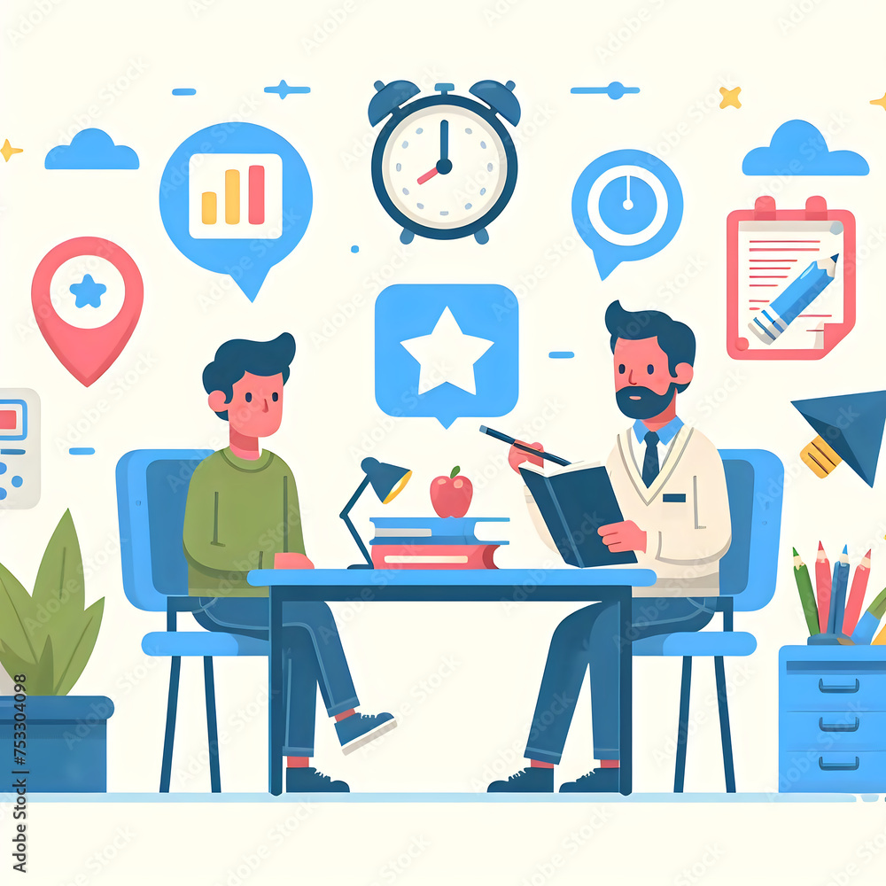 flat design school counseling guidance flat design school counseling guidance