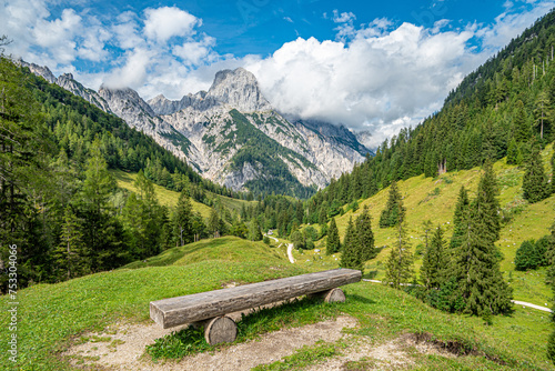 Bindalm mit Blick auf die Reiter Alm im Nationalpark Berchtesgaden