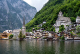 Hallstatt village in Austrian Alps.