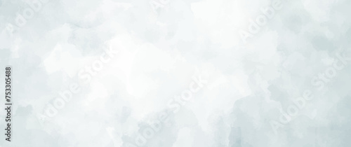 Watercolor vector texture background. Hand drawn grey blue abstract vector illustration for background. Template for design. Vintage grunge surface. Empty blank. Blue sky and clouds.