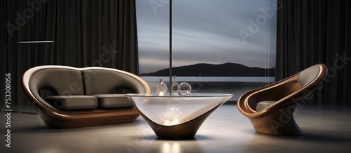 Interior design with contemporary furniture © LukaszDesign