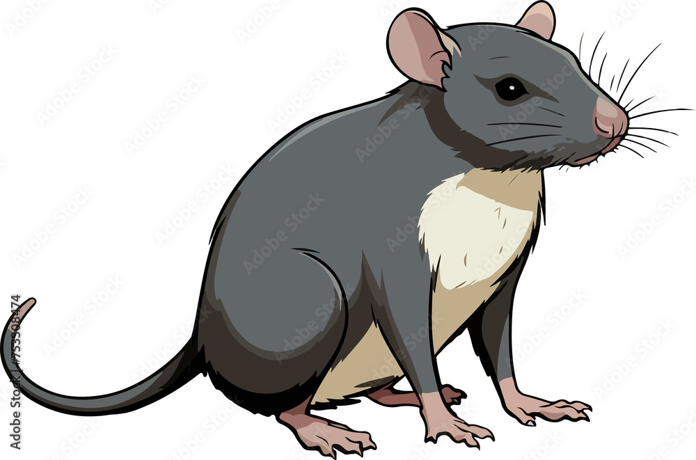 rat illustration isolated on transparent background.
rat illustration isolated on transparent background.