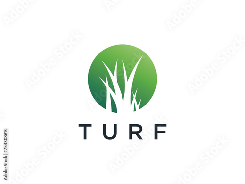 Natural Vector grass logo. Design templates for wild grass, artificial grass, field grass, lawn grass, wild grass.