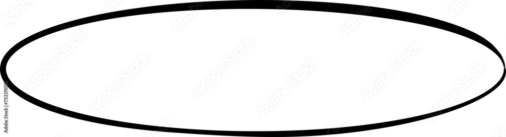 Oval frames brush painted, ink stamp, circle banner Oval frames brush painted, ink stamp, circle banner