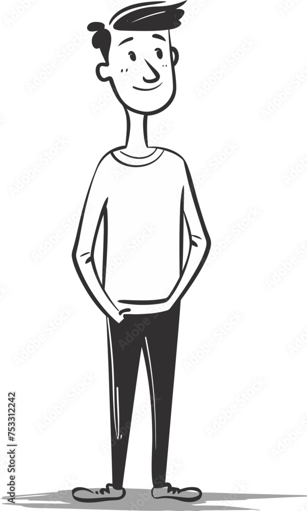 Fototapeta premium The Post-Apocalyptic Explorer: Vector Trek through Devastated Realms