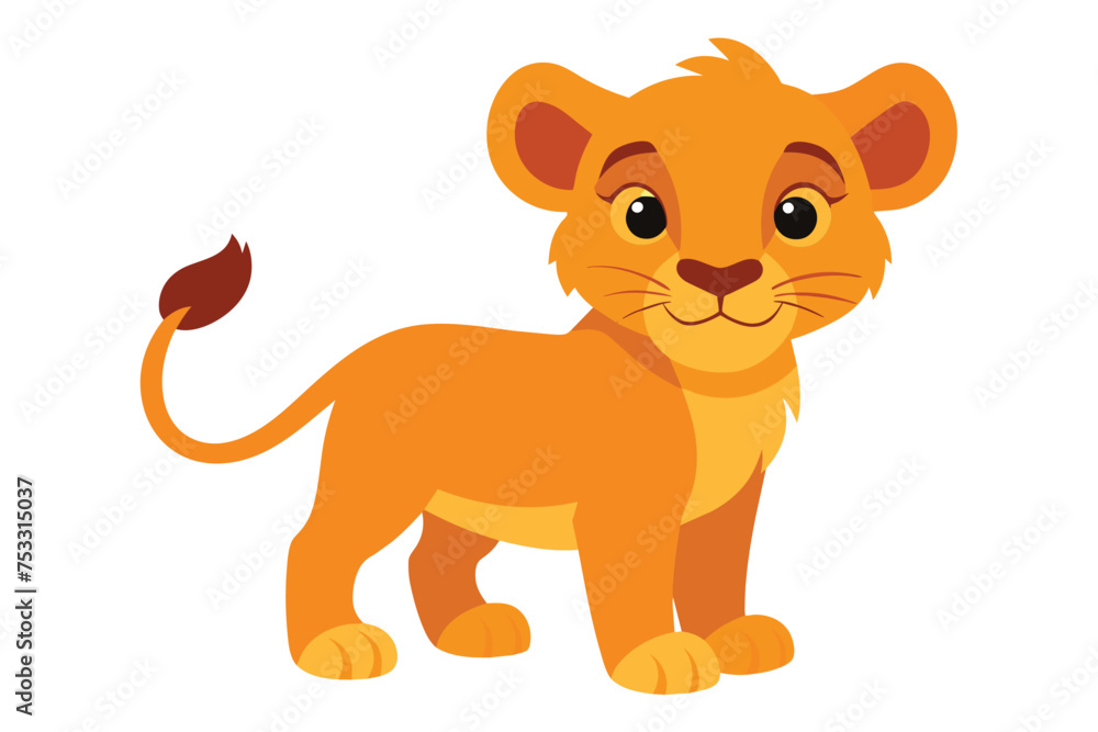 Fototapeta premium illustration of a lion