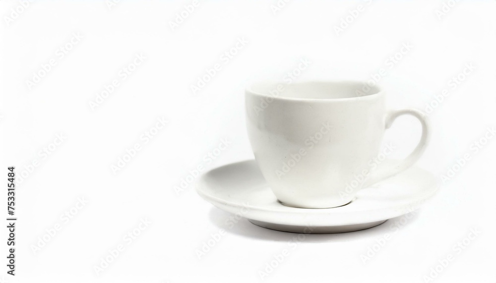 White ceramic coffee mug. Isolated on a white. white background White ceramic coffee mug. Isolated on a white. white background