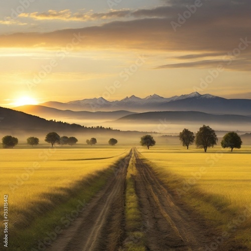 Morning in the field