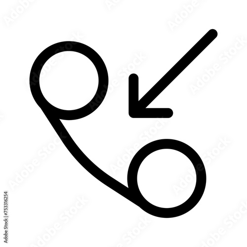 incoming call line icon