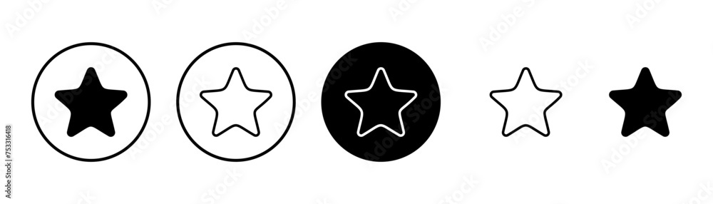 Star Icon vector isolated on white background. Star vector icon. Rating symbol Star Icon vector isolated on white background. Star vector icon. Rating symbol