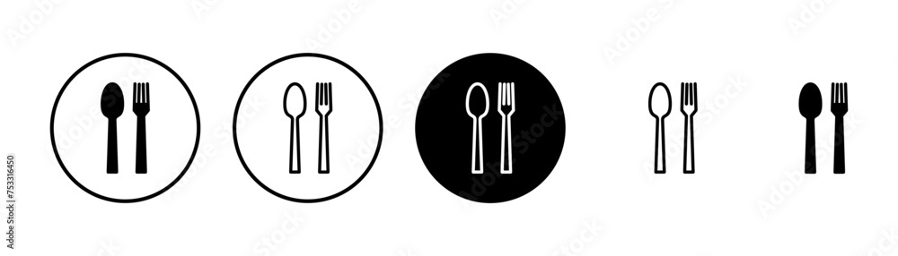 Fork, Spoon, and Knife isolated on white background. Restaurant icon. food icon. Eat. Cutlery icon. Fork, Spoon, and Knife isolated on white background. Restaurant icon. food icon. Eat. Cutlery icon.