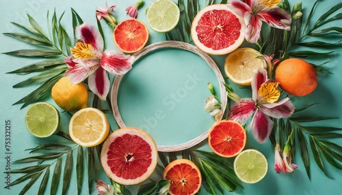 Fruity summer vibes concept.