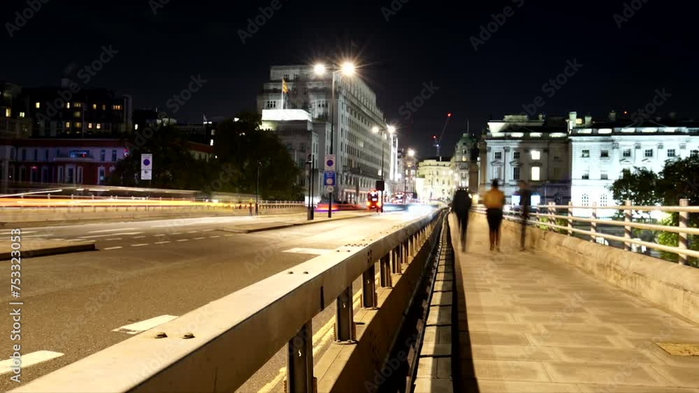 custom made wallpaper toronto digitalTime lapse of Waterloo Bridge, London at night