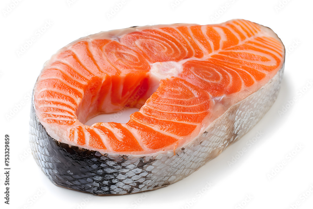 Fresh Salmon Steak Ready for Culinary Delights Fresh Salmon Steak Ready for Culinary Delights