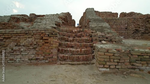 Ascend Through Time: Stairway in Mohenjo Daro Ruins