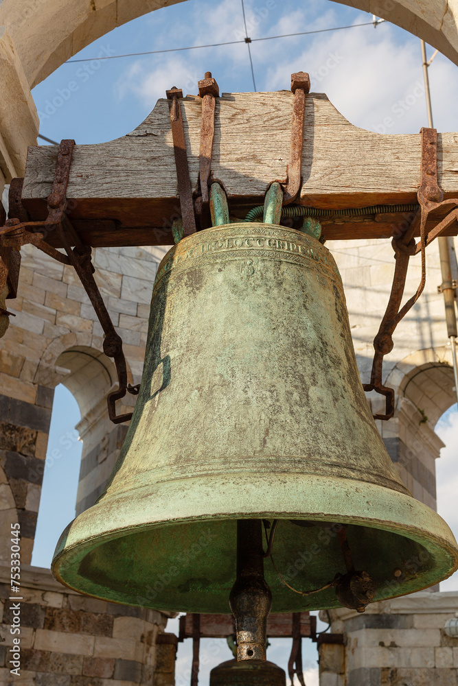 One of the seven bells of the Leaning Tower of Pisa