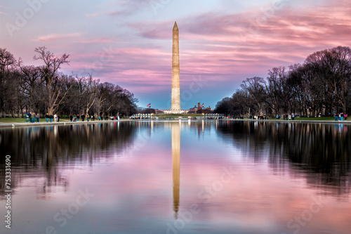 The Washington Monument at Sunset - Washington D.C.