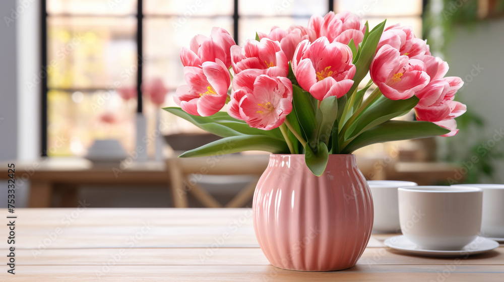 tulips in vase tulips in vase