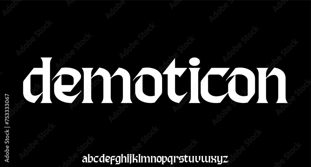 black lettering elegant font and glamour classic  alphabet vector set	