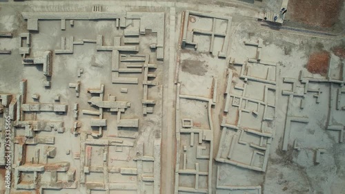Ancient Urban Blueprint: Mohenjo Daro from the Skies