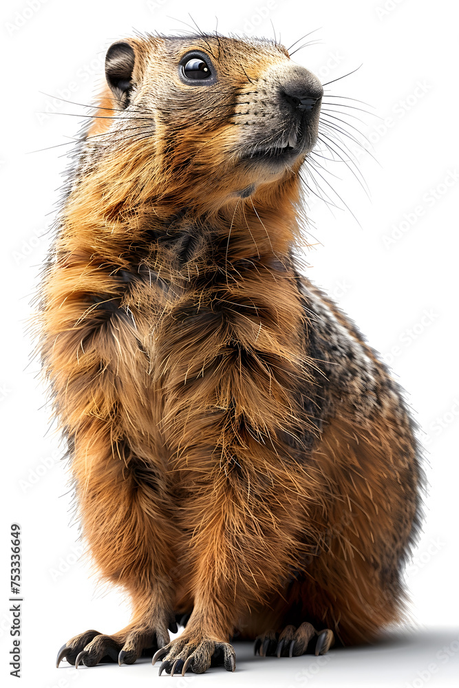 Ground Squirrel in Furry Art Style Looking Up Ground Squirrel in Furry Art Style Looking Up