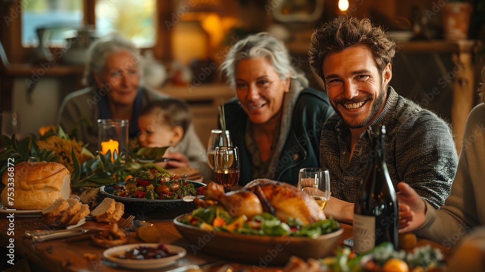 Family food party 