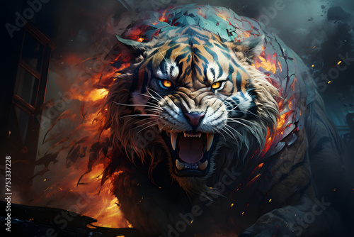 colorful tiger