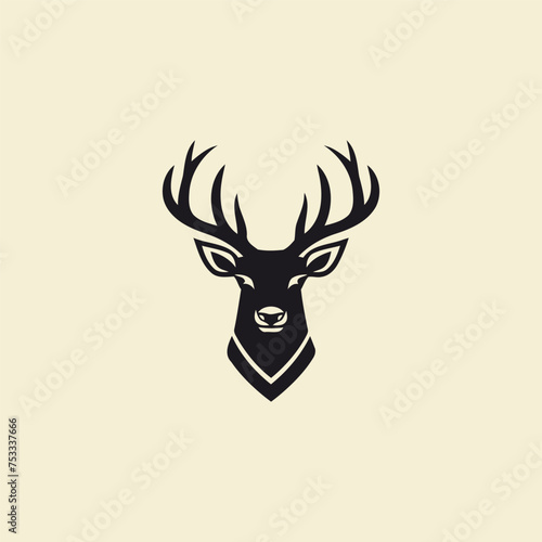 Wallpaper Mural Deer logo vector icon design template Torontodigital.ca