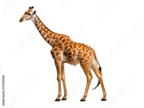 giraffe isolated on transparent background  transparency image  removed background