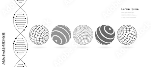 幾何学 抽象 遺伝子 地球 科学 テクノロジー 背景