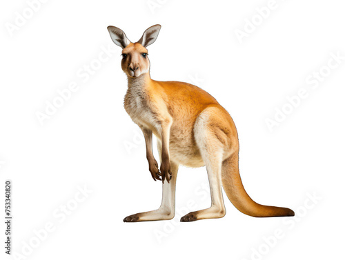 kangaroo isolated on transparent background, transparency image, removed background © transparentfritz