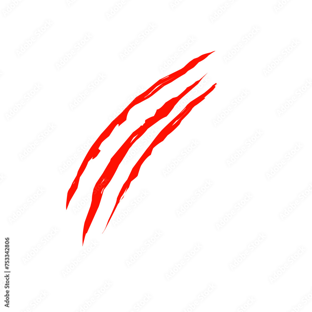 Red Animal Claw Scratches Red Animal Claw Scratches