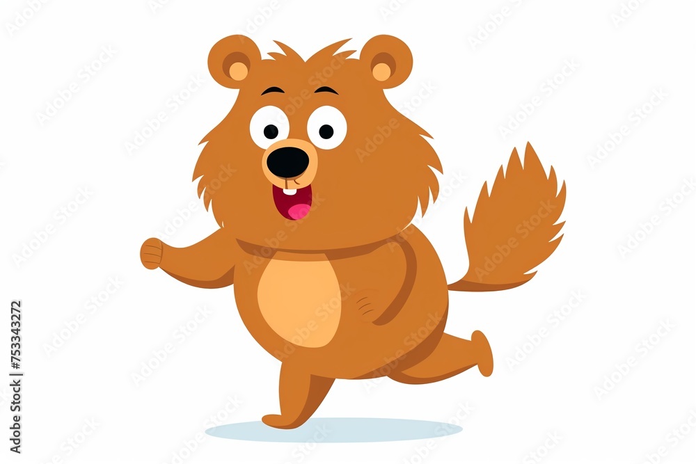 Quokka running a marathon Quokka running a marathon